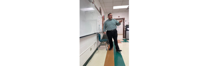 Man teaching in front of class