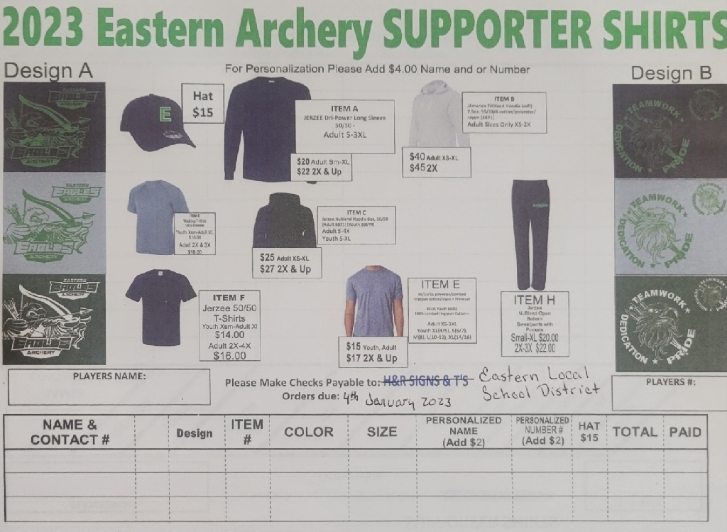 Supporter Shirts Archery
