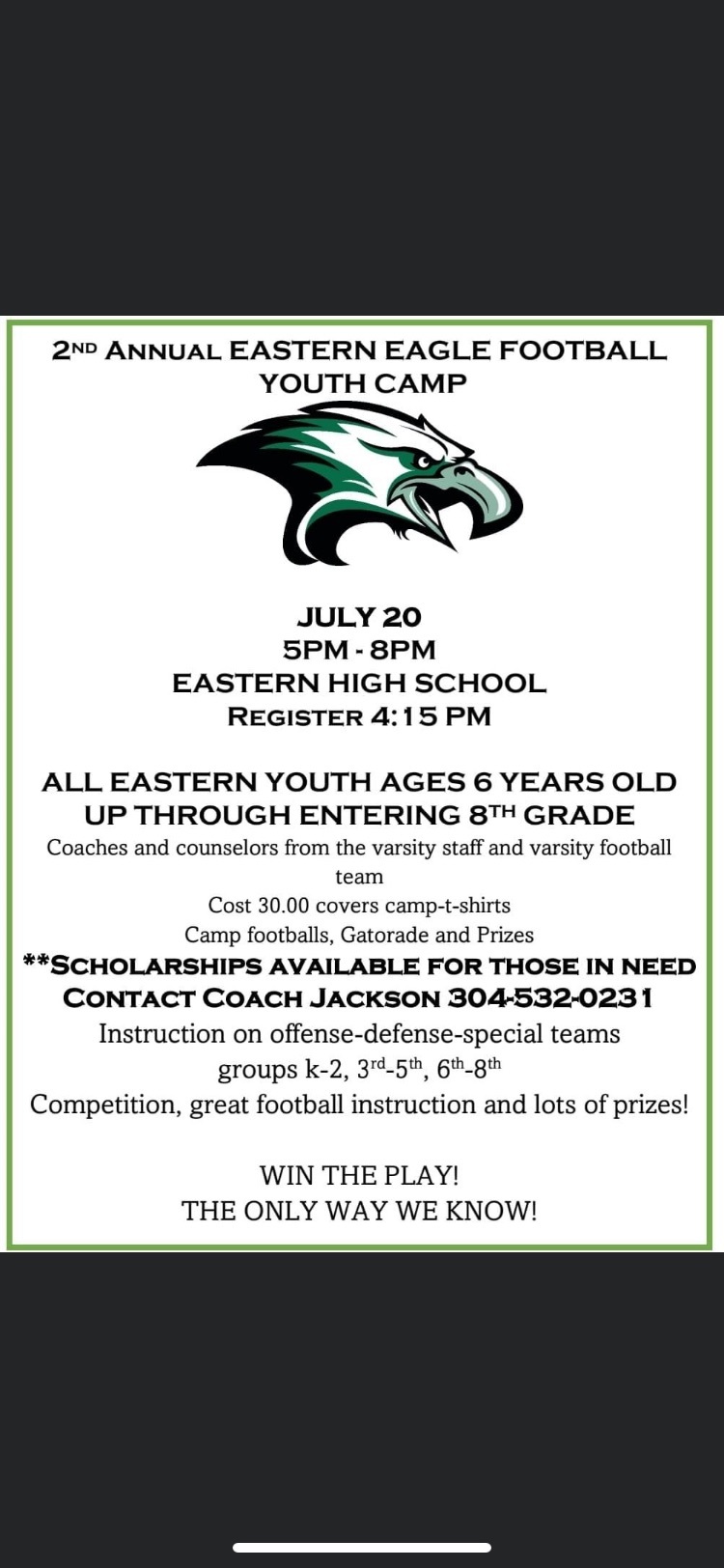 football camp